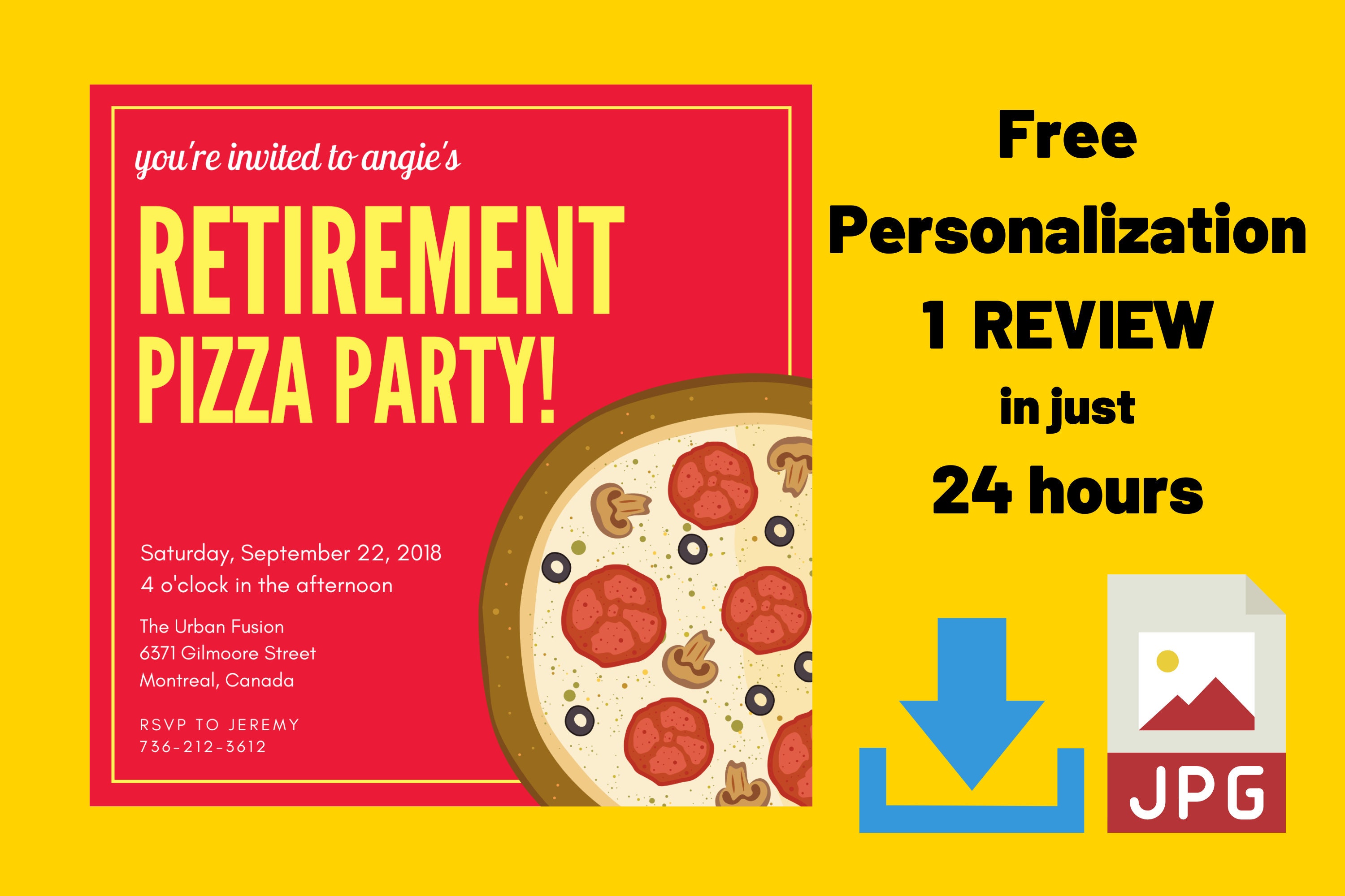 Retirement Celebration Funny Invitation Template With Free - Etsy UK Retirement Celebration Funny Invitation Template With Free - Etsy UK
