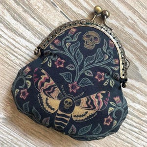 Celestial Death Moth Clasp Coin Purse