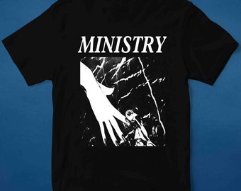 Vtg 1996 Ministry Filth Pig T-shirt White XL 90s Heavy Metal
