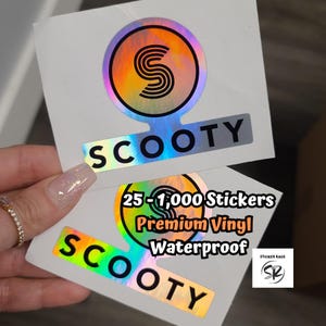 Pegatinas de vinilo holográfico. Calcomanías iridiscentes. Pegatinas personalizadas. Hechas a medida. Pegatinas arcoíris. Pegatinas brillantes. Pegatinas de vinilo reflectante.