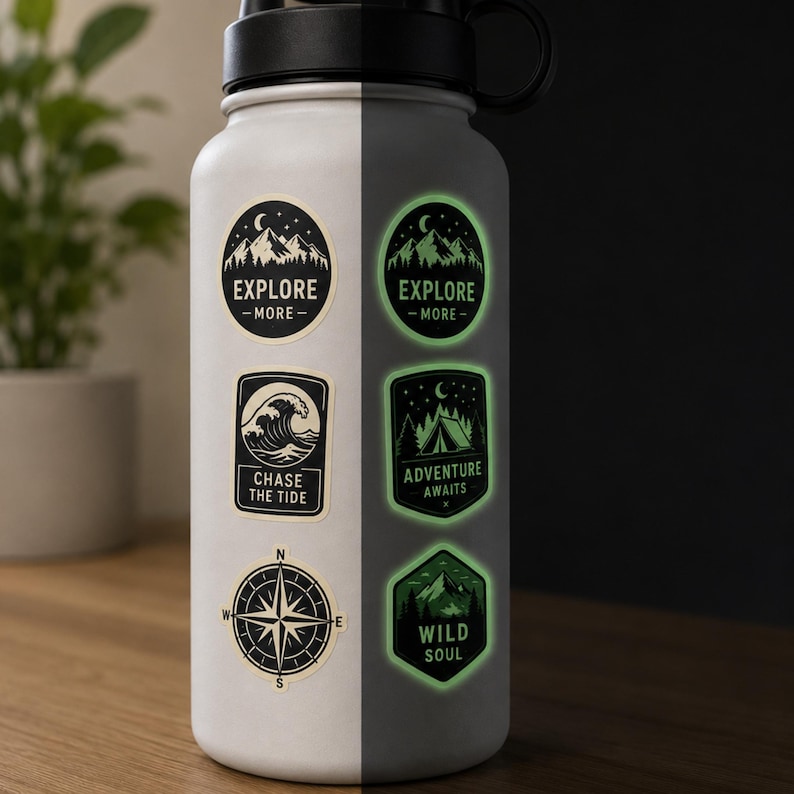 Custom Glow-in-the-dark Die-cut Stickers | Waterproof Vinyl Decals ...