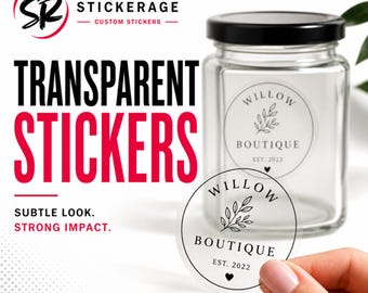 Clear Logo Stickers