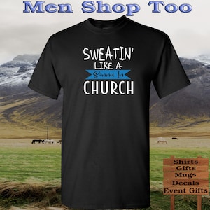 Sweatin&#39; Like A Sinner In Church Tank Top - Funny Graphic Tee