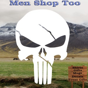 The Punisher Sticker Decal for windows computers anything with a flat surface