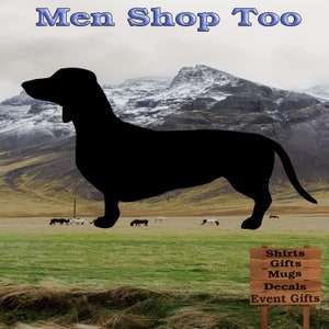 Dachshund Dog Sticker Decal for windows, computers, anything with a flat surface.