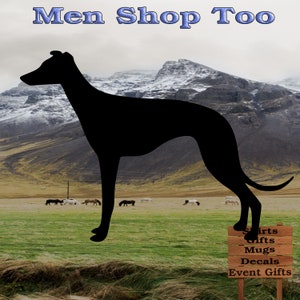 Greyhound Dog Sticker Decal for windows, computers, anything with a flat surface.
