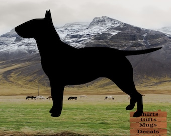 Bull Terrier Dog Decal for windows, computers, anything with a flat surface.