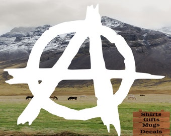 Anarchy Decal for windows, computers, anything with a flat surface.
