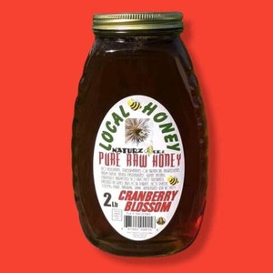 Cranberry Blossom 2LB HONEY 100% PURE RAW Lightly Filtered