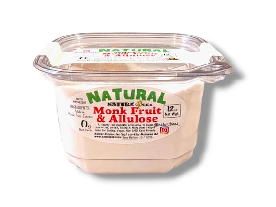 ALLULOSE & MONK Fruit Sugar Zero Calorie Non-GMO Keto Friendly