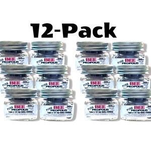 Bee Propolis 0.2oz ea 12 Pack CONVENIENCE Size 100% PURE PROPOLIS
