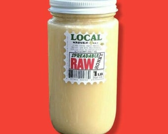 Raw Wildflower Honey 1LB 454g LOCAL 100% PURE UNFILTERED Glass Jar