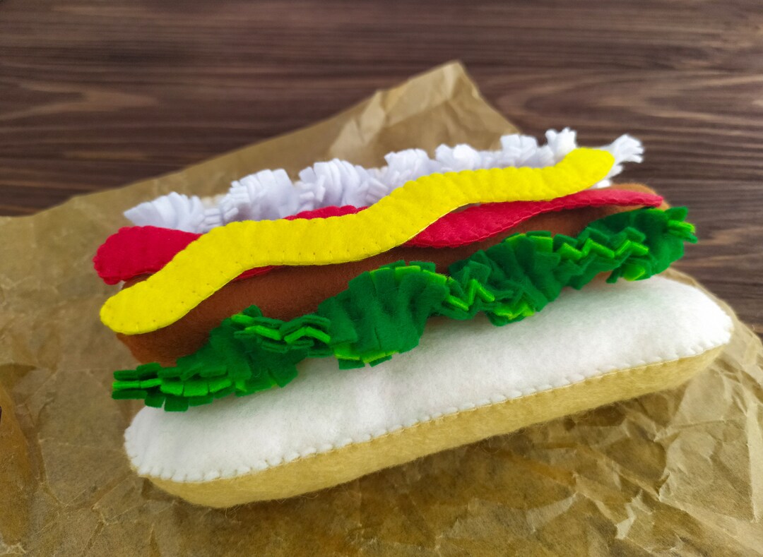 Felt Hot Dog for Kids Etsy