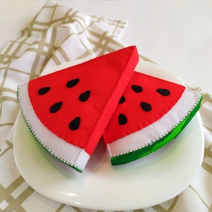 Toy felt watermelon, plush watermelon