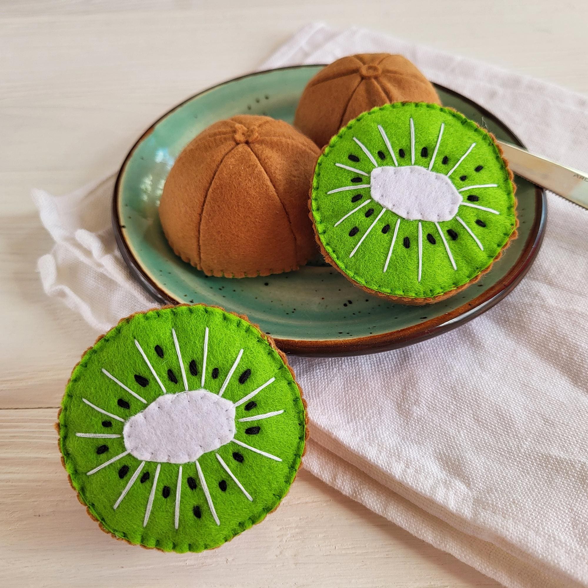 Toy Felt Kiwi for Children's Kitchen and Room Design - Etsy