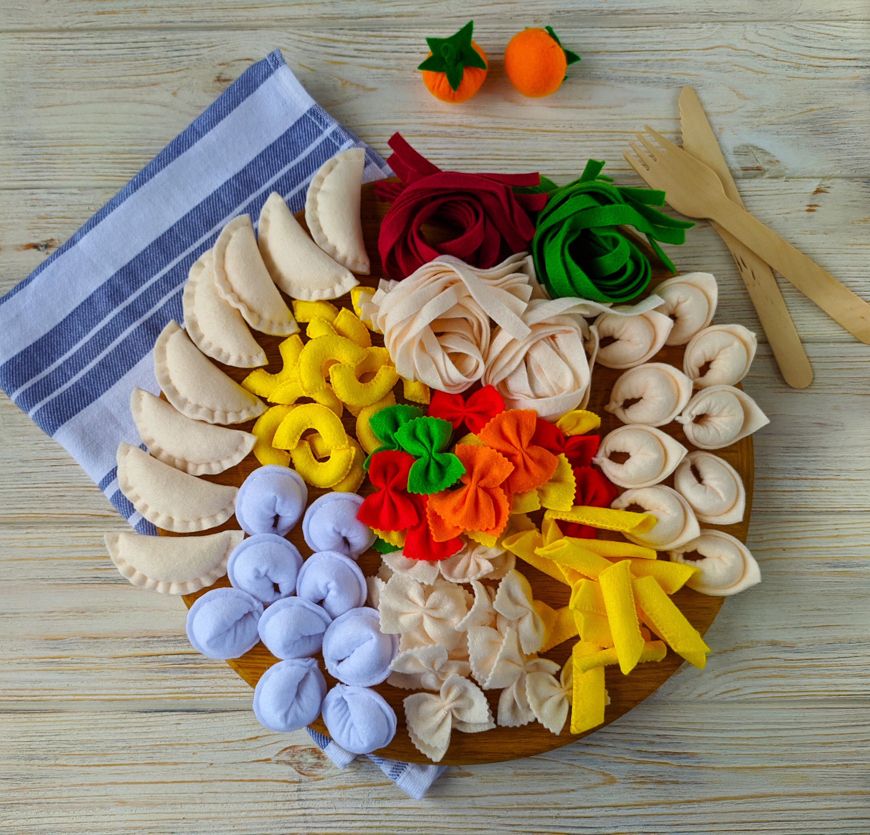 Toy felt pasta for fun games Ukraine shops Christmas gifts for kids