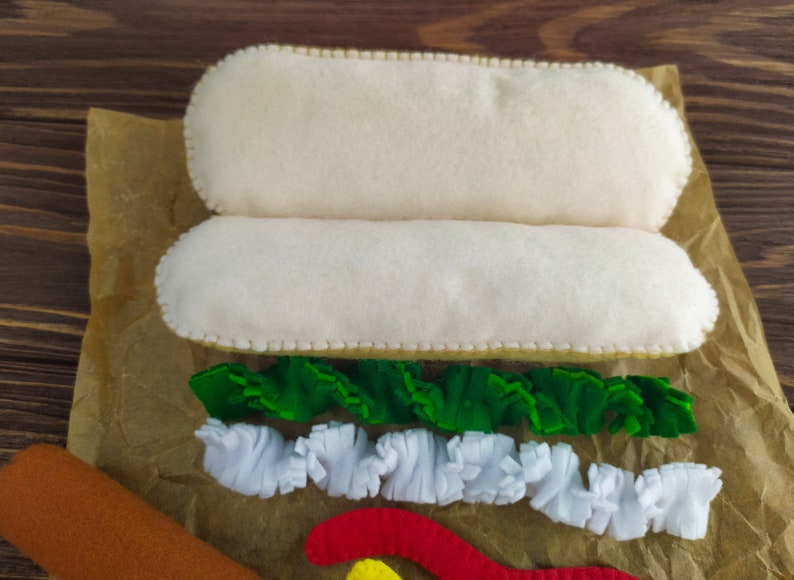Felt Hot Dog for Kids Etsy
