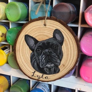 Custom Pet Portrait Ornaments, hand painted pet ornament, personalized pet memorial, pet lovers gift, custom dog portrait