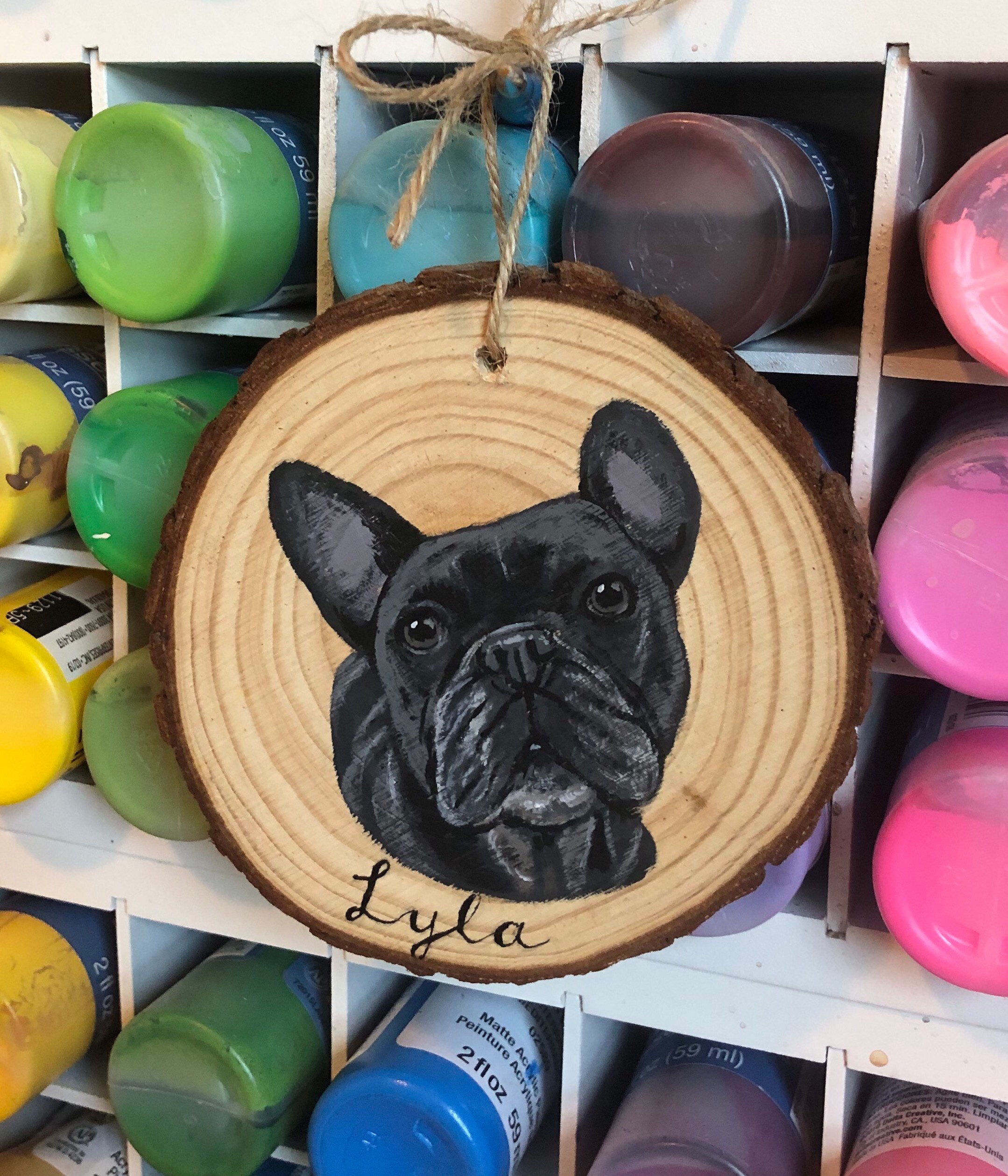 Custom Pet Portrait Ornaments, hand painted pet ornament, personalized pet memorial, pet lovers gift, custom dog portrait