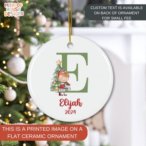 Letter Name Christmas Ornament 2025 Family Ornament, Custom Initial Ornament Personalized Ornament Name Family Christmas Ornament Keepsake
