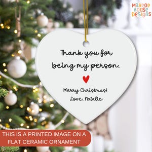 Best Friend Sister Christmas Gift, Bestie Ornament 2025, Best Friend Ornament Personalized, Christmas Gift For BFF, My Person