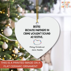 Funny Best Friend Sister Christmas Gift, Bestie Ornament 2025, Best Friend Ornament Personalized, Christmas Gift For BFF, My Person