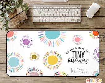 Cute Desk Mat for Teachers, Extra Large Deskmat Teacher Gift, Teacher Mouse Pad for Back to School, Personalized Teacher Gift