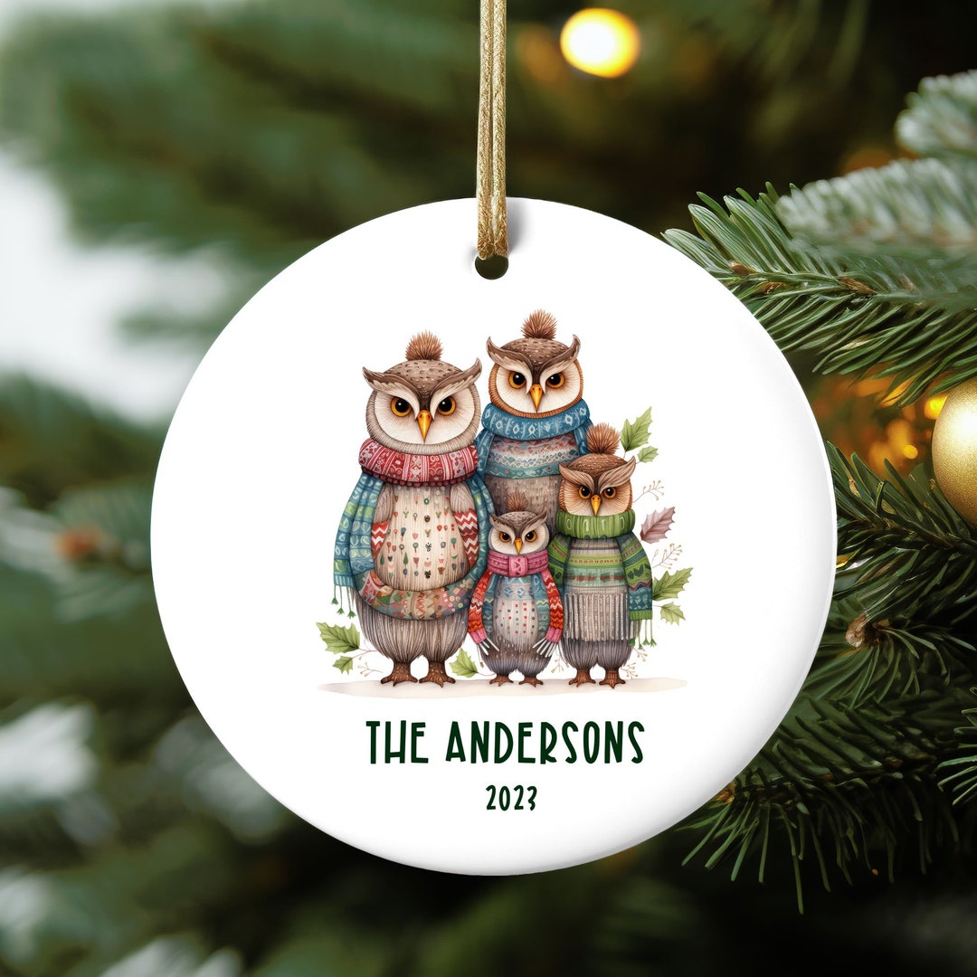Personalized Family Christmas Ornaments Family of Four Etsy UK