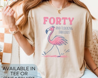 40th Birthday T-Shirt for Women, 40 and Fabulous, 40 Birthday Shirt, T-Shirt for 40th Birthday Party, Happy Fortieth Birthday Gift, 1986