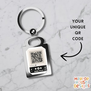 Scannable Song Keychain Personalized Music Code Keyring Custom Gift for Music Lovers Anniversary Valentine&#39;s Day Gift Keychain Keepsake
