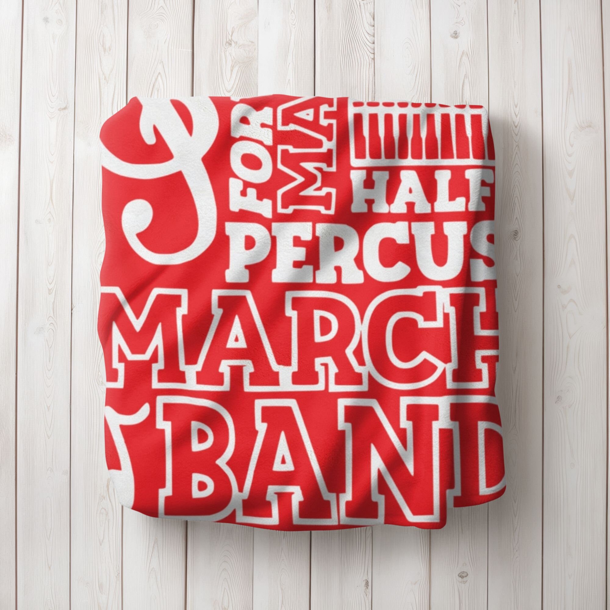Personalized Marching Band Blanket, Band Mom Gift, High School Band Blanket, Stadium Blanket Gift for Band Director, Gift for Band Kid