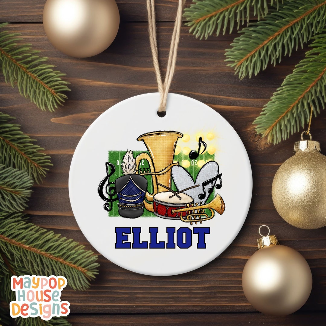 Personalized Marching Band Christmas Ornament, Marching Band Ornament