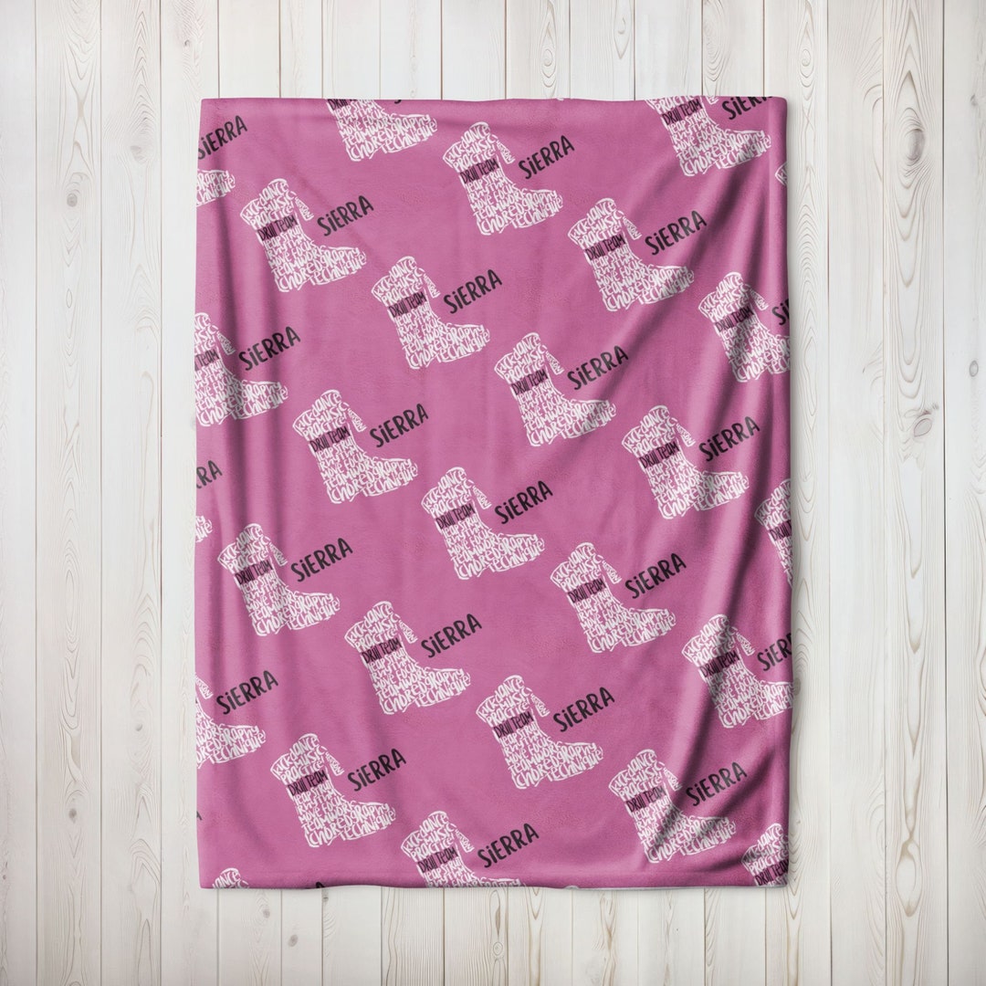 Personalized Drill Team Blanket, Drill Team Gift, Marching Band Stadium