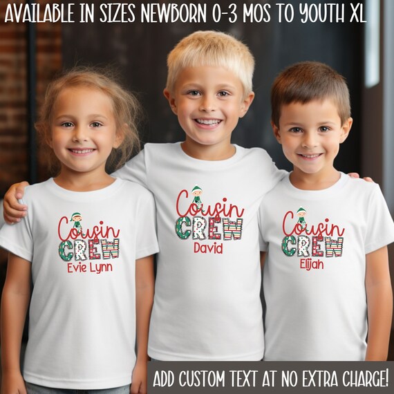 Cousin Crew T-Shirt Matching Cousin Elf Costume T-Shirt Cousin Crew T-Shirt Matching Cousin Elf Costume T-Shirt