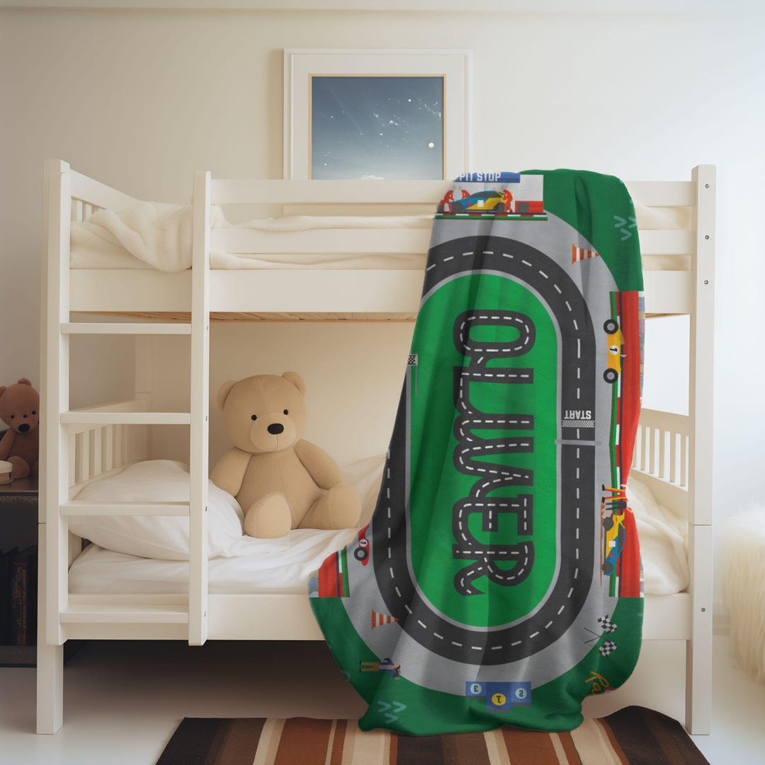 Personalized Kenya Safari Racing Car Blanket Come On Kenyan LT15