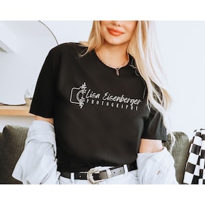 Custom Photographer Shirt, Photographer TShirt, Photographer Gift, Wedding Photographer, Photographer Gifts, Custom Logo Shirt, Camera Shirt