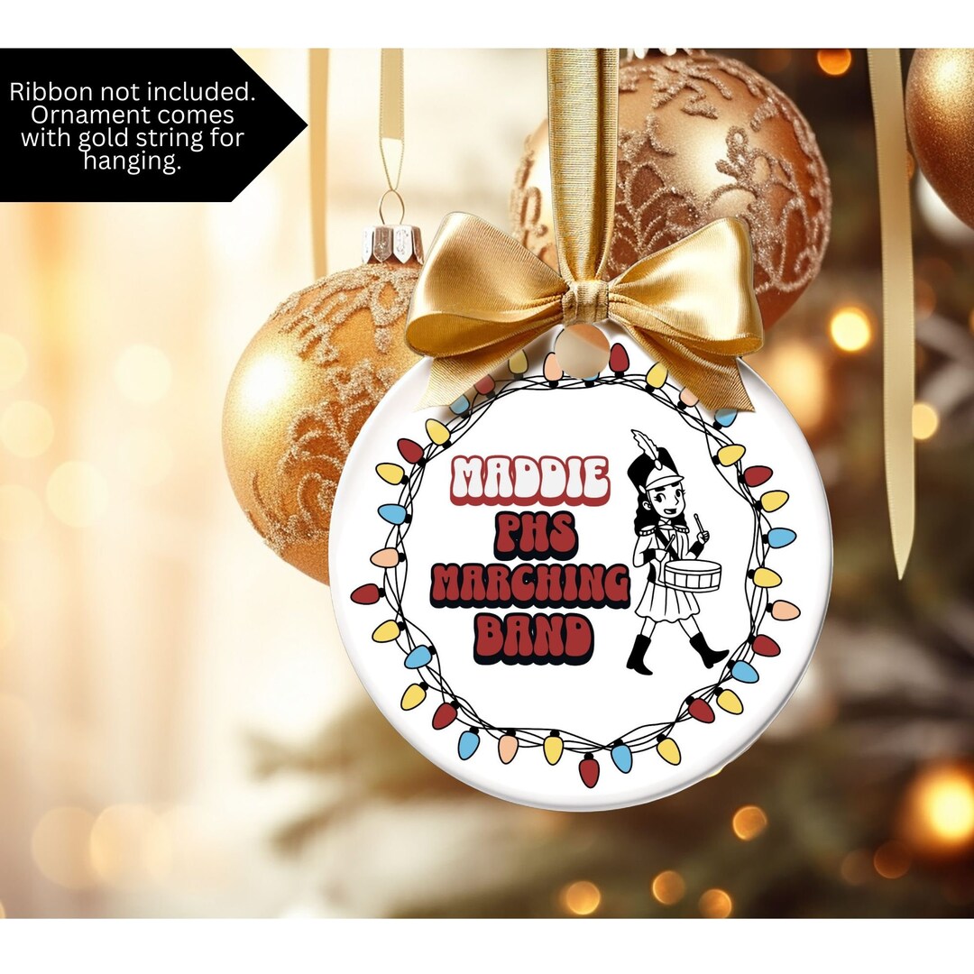 Personalized Marching Band Christmas Ornament Marching Band Etsy