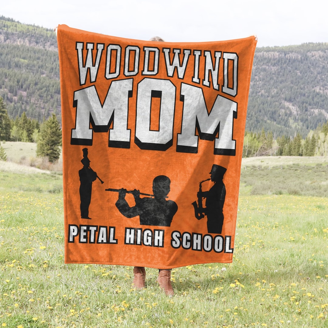 Custom Woodwinds Blanket for Marching Band Mom, Woodwinds Mom Blanket