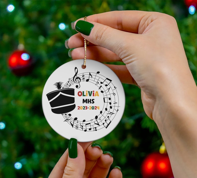 Personalized Marching Band Christmas Ornament Drum Major Etsy Canada