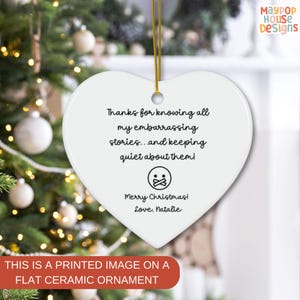 Funny Best Friend Sister Christmas Gift, Bestie Ornament 2025, Best Friend Ornament Personalized, Christmas Gift For BFF, My Person