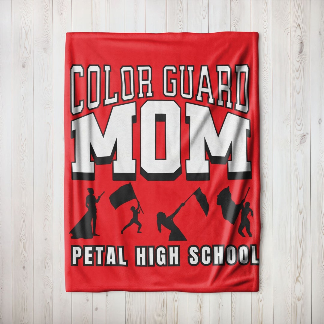 Custom Color Guard Blanket for Marching Band Mom, Color Guard Mom