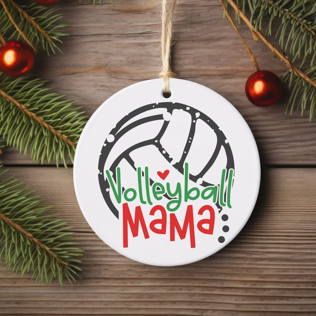 Volleyball Mama Ornament Personalized 2024, Sports Ornament 2024