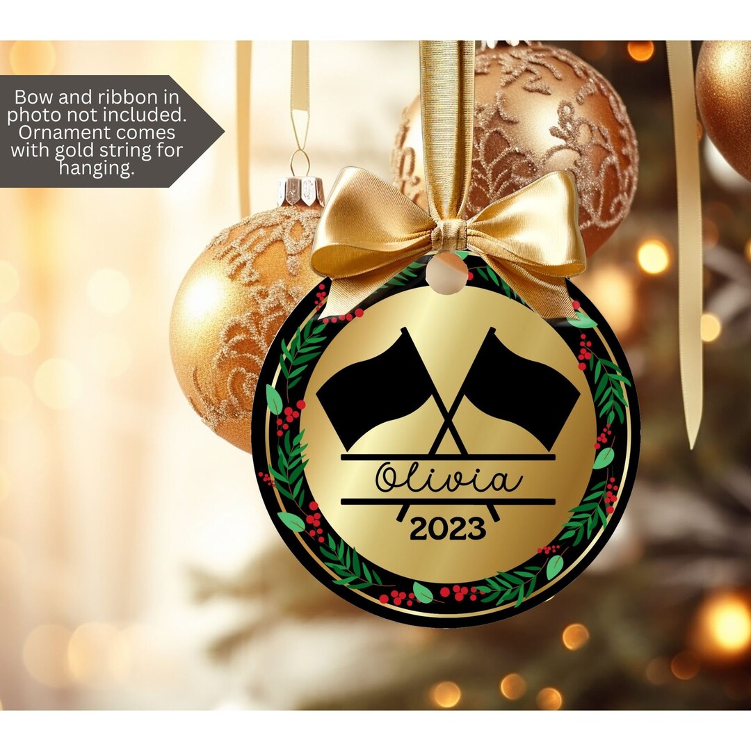 Personalized Color Guard Christmas Ornament, Twirler, Color Guard