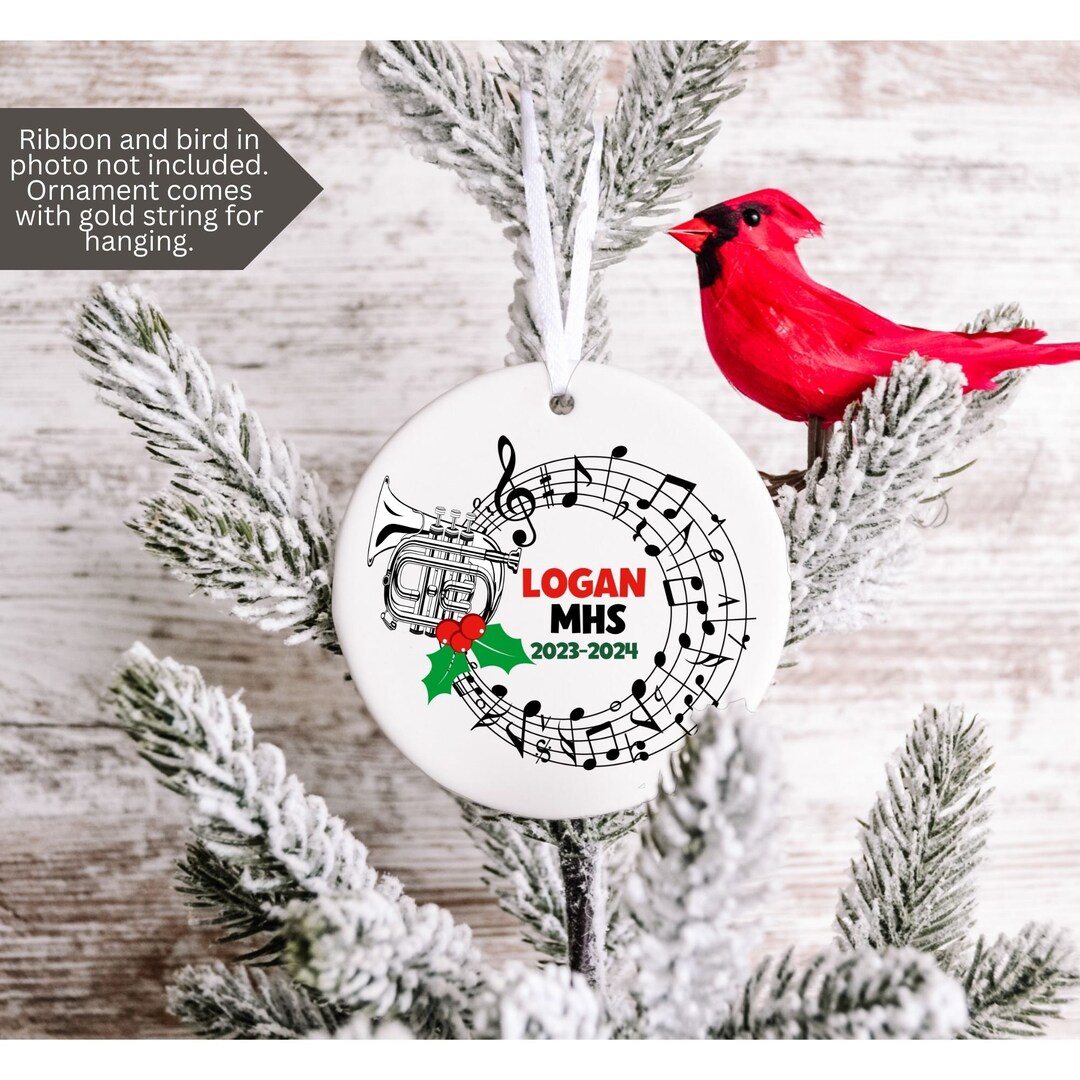 Personalized Marching Band Christmas Ornament Mellophone Etsy UK