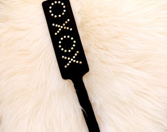 Handcrafted Leather Paddle XOXO
