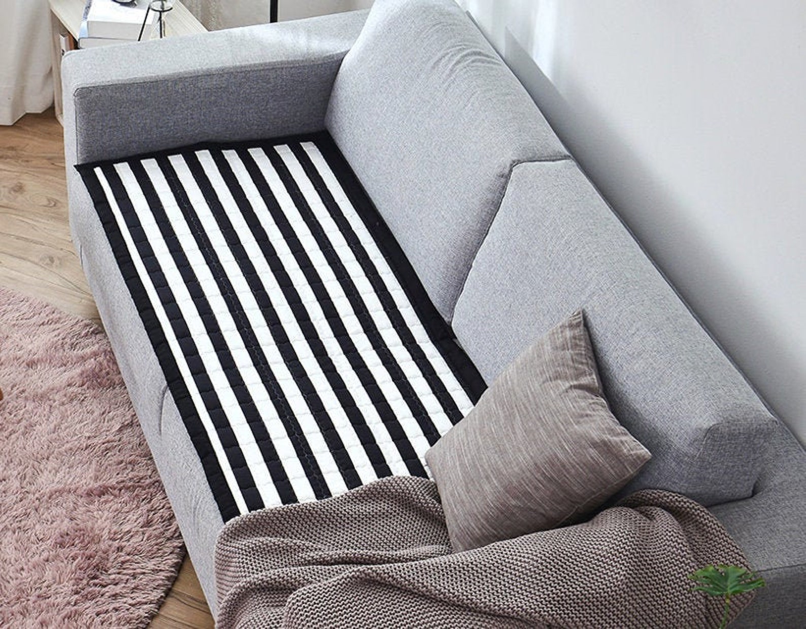 Sofa Pad Cover Couch Seat Protector Sofa Topper Couch Etsy Polska