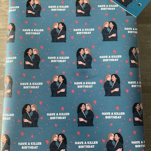 2 x Sheets Killing Eve - Killer wrapping paper (Free delivery)