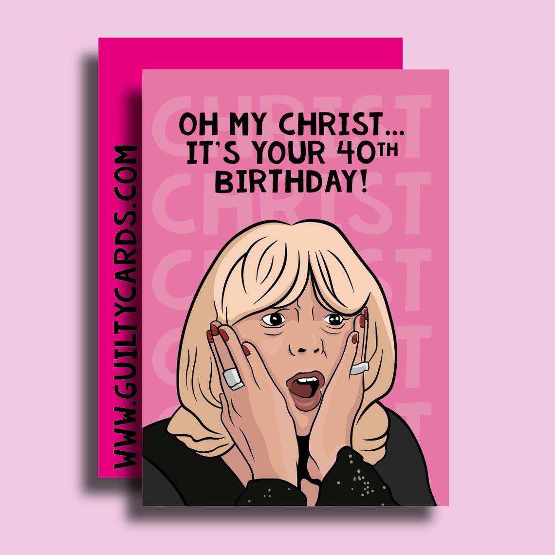 Pam Gavin and Stacey 40th Birthday Card Etsy