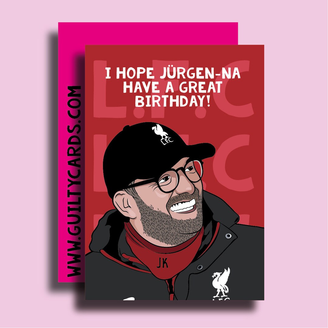 Jürgen Klopp Birthday Card - Etsy Norway