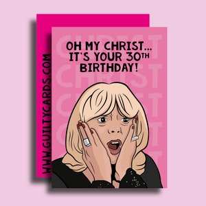 Pam Gavin and Stacey 30th Birthday Card